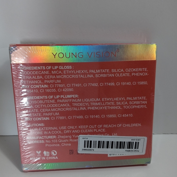 Young Vision 6 Pc Lip Gloss / Lip Plumper Set NIB - Picture 2 of 4